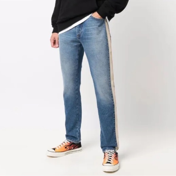 Palm Angels Jeans with Side Stripe, Mens NEW - Picture 1 of 9